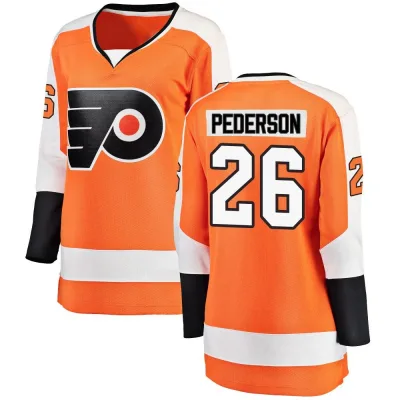 Women's Lane Pederson Philadelphia Flyers Home Jersey - Orange Breakaway