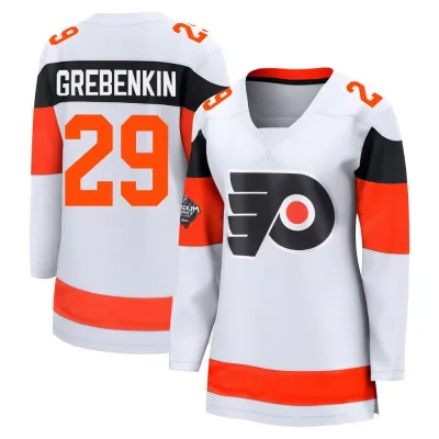 Women's Nikita Grebenkin Philadelphia Flyers 2024 Stadium Series Jersey - White Breakaway