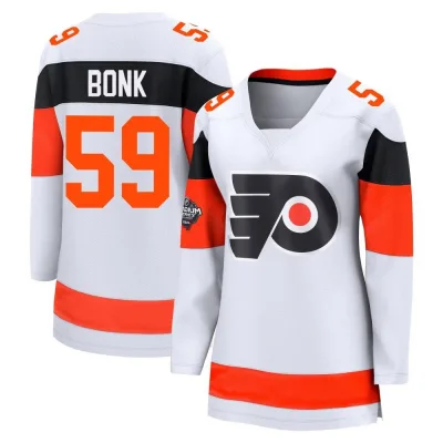 Women's Oliver Bonk Philadelphia Flyers 2024 Stadium Series Jersey - White Breakaway