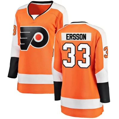 Women's Samuel Ersson Philadelphia Flyers Home Jersey - Orange Breakaway