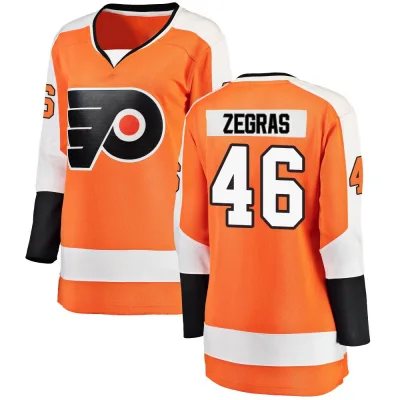 Women's Trevor Zegras Philadelphia Flyers Home Jersey - Orange Breakaway