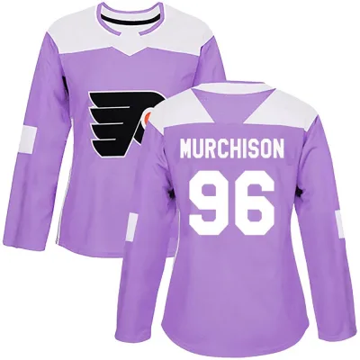 Women's Ty Murchison Philadelphia Flyers Fights Cancer Practice Jersey - Purple Authentic