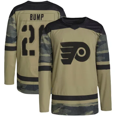 Youth Alex Bump Philadelphia Flyers Military Appreciation Practice Jersey - Camo Authentic