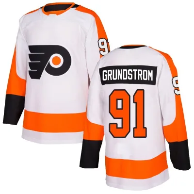Youth Carl Grundstrom Philadelphia Flyers Jersey - White Authentic
