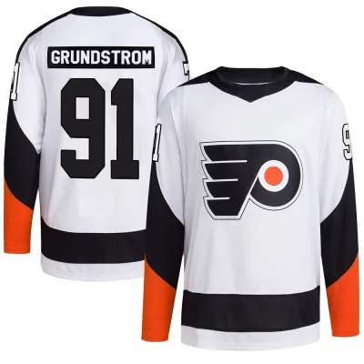 Youth Carl Grundstrom Philadelphia Flyers Reverse Retro 2.0 Jersey - White Authentic