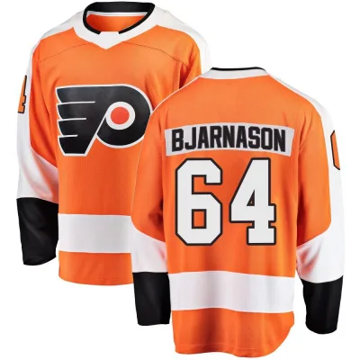 Youth Carson Bjarnason Philadelphia Flyers Home Jersey - Orange Breakaway