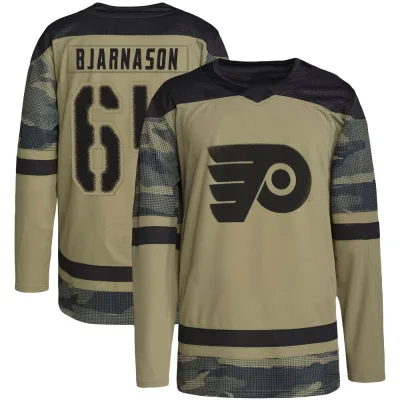 Youth Carson Bjarnason Philadelphia Flyers Military Appreciation Practice Jersey - Camo Authentic