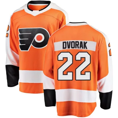 Youth Christian Dvorak Philadelphia Flyers Home Jersey - Orange Breakaway