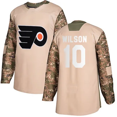 Youth Garrett Wilson Philadelphia Flyers Veterans Day Practice Jersey - Camo Authentic