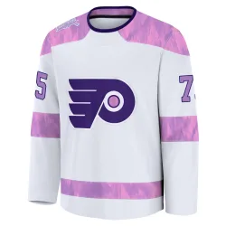 Youth Hunter McDonald Philadelphia Flyers 2024 Hockey Fights Cancer Practice Jersey - White Premium
