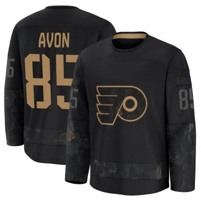 Youth Jon-Randall Avon Philadelphia Flyers 2024 Military Appreciation Practice Jersey - Black Premium