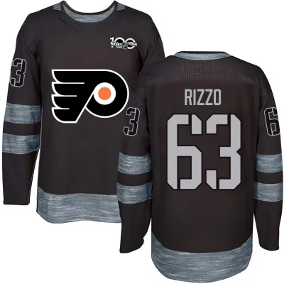 Youth Massimo Rizzo Philadelphia Flyers 1917-2017 100th Anniversary Jersey - Black Authentic
