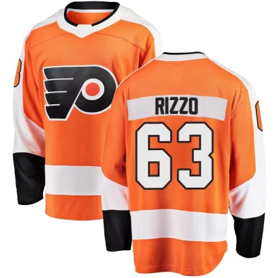 Youth Massimo Rizzo Philadelphia Flyers Home Jersey - Orange Breakaway