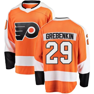 Youth Nikita Grebenkin Philadelphia Flyers Home Jersey - Orange Breakaway