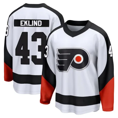 Youth Oscar Eklind Philadelphia Flyers Special Edition 2.0 Jersey - White Breakaway