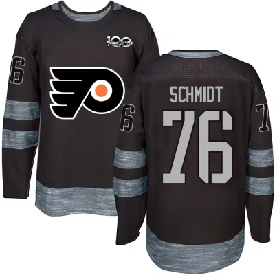 Youth Roman Schmidt Philadelphia Flyers 1917-2017 100th Anniversary Jersey - Black Authentic