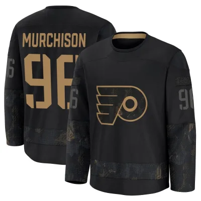 Youth Ty Murchison Philadelphia Flyers 2024 Military Appreciation Practice Jersey - Black Premium